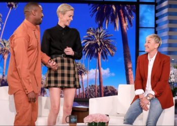 Charlize Theron Gets a Surprise Visit from Michael B. Jordan
