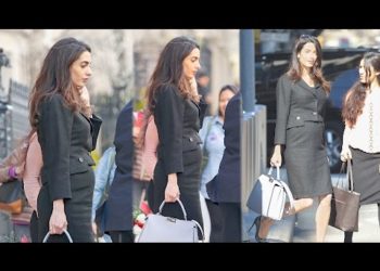 Pregnant Amal Clooney Can’t Hide Her Baby Bump Anymore | Splash News TV