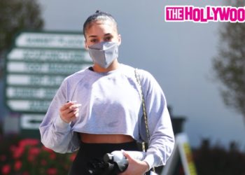 Lori Harvey Voices Her Support For Michael B. Jordan While Leaving Pilates Class In West Hollywood