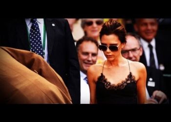 Victoria Beckham's Sexy Slip Dress at Wimbledon | Celebrity Style | Fashion Flash