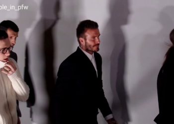 David Beckham, Victoria Beckham and Brooklyn Beckham – Dior Menswear fashion show – 17.01.2020