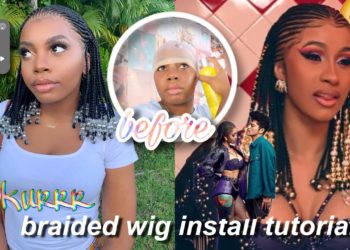 CARDI B INSPIRED BRAIDED WIG INSTALL TUTORIAL ft. Lovett Hair