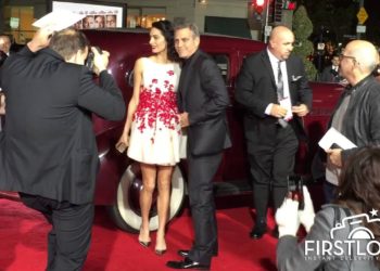 George Clooney and Amal Clooney arrive at the Hail Caesar premiere in style