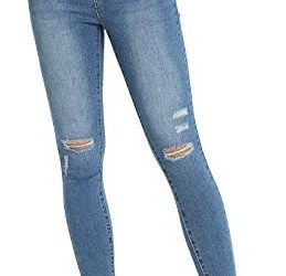 CenFeng Women’s Ripped Destroyed Jeans Stretch Skinny Denim Pants