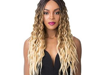 Swiss Lace Sunflower Lace Front & Lace Part Synthetic Wig by It’s a Wig in 27, Cap Size: Average, Length: Long