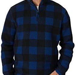 Wrangler Authentics Men’s Wooly Fleece Quarter Zip Pullover
