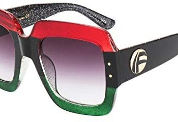 ROYAL GIRL Oversized Square Sunglasses Women Inspired Multi Tinted Frame Fashion Modern Shades