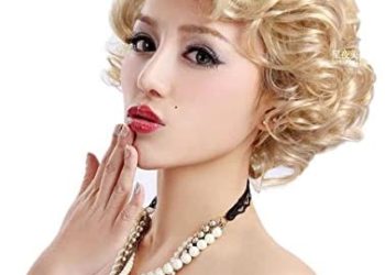 mzcurse Women’s Curly Wavy Marilyn Monroe Retro Party Hair Wig