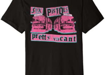 Sex Pistols Official Pretty Vacant Pink Campervan Premium T-Shirt