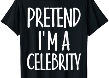 Easy Pretend I’m Celebrity Costume for Famous Halloween T-Shirt