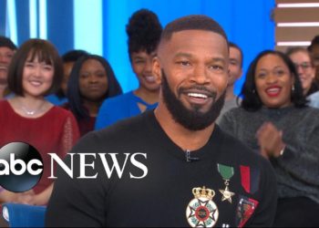 Jamie Foxx gets surprised by Michael B. Jordan at ‘GMA’
