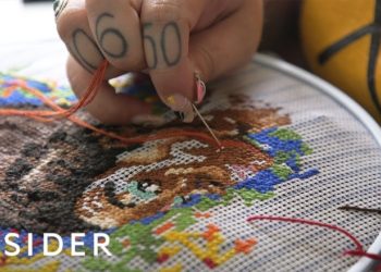 Artist Makes Cross-Stitch Jackets For Kanye West And SZA