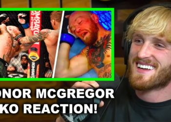 LOGAN PAUL REACTS TO CONOR MCGREGOR GETTING KO'D!