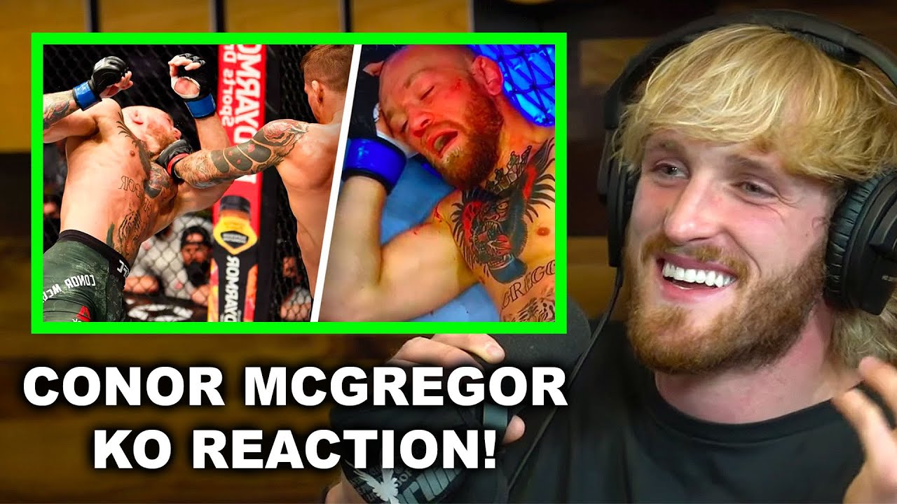 LOGAN PAUL REACTS TO CONOR MCGREGOR GETTING KO'D! - Celebrity Fashion Style