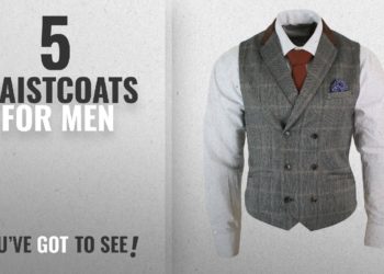Top 10 Waistcoats For Men [2018]: Mens Double Breasted Herringbone Tweed Peaky Blinders Vintage
