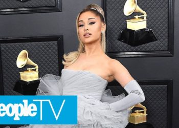 Ariana Grande Changes Dresses Halfway Through The 2024 Grammys Red Carpet | PeopleTV