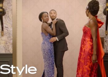 Lupita Nyong'o, Michael B. Jordan & Danai Gurira  | 2019 Golden Globes Elevator | InStyle | #shorts