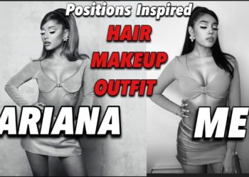 ARIANA GRANDE – POSITIONS (inspired makeup, hair, & outfit)