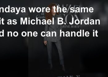 Zendaya wore same suit as Michael B. Jordan