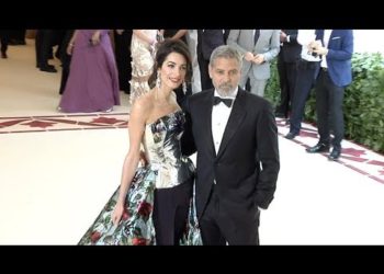 George Clooney and Amal Clooney at the 2018 MET Gala