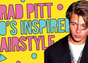 Brad Pitt 90's Inspired Curtain Hairstyle Tutorial