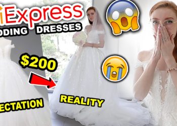 ALIEXPRESS WEDDING DRESS HAUL | TRYING ON CHEAP WEDDING DRESSES FROM ALIEXPRESS 2024 (i'm SHOCKED)