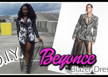Easy DIY Beyonce Blazer Dress | Lion King Premiere Look | @ItsLisaD