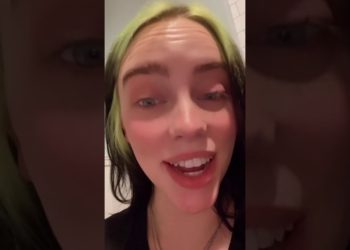 Billie Eilish talks about her Nike Uptempo shoes, part 1 — instagram story 10/17/2020