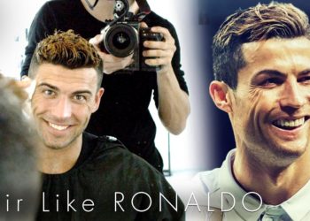 Cristiano Ronaldo hairstyle 2017 & short summer haircut with color for men