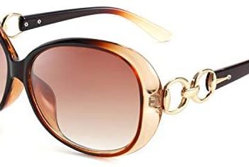 FEISEDY Women Retro Oversized Sunglasses Ladies Wide Shield Designer Shades Oval Elegant Eyewear B2601