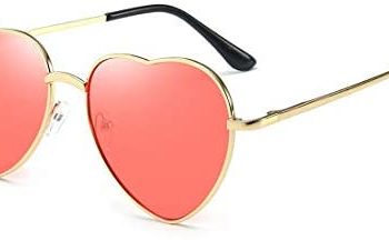 Dollger Heart Sunglasses Thin Metal Frame Lovely Heart Style for Women