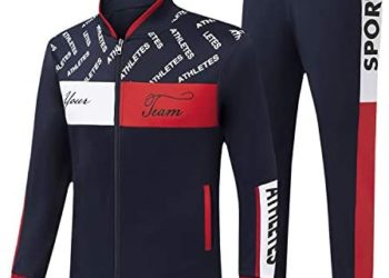 Men’s Casual Tracksuits Long Sleeve Jogging Suits Sweatsuit Sets Track Jackets and Pants 2 Piece Outfit