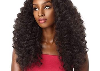 sensationnel synthetic lace front wig empress edge natural center part amani (T1B/DARKTEAL)