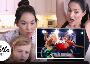 Bella Twins react to their Britney Spears-inspired outfits at FCW! – Bella Playback