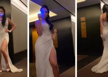 Cristiano Ronaldo fiancée Georgina show dress before Globe Soccer Awards 2019