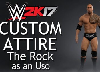 WWE 2K17 Custom Superstar Attire: The Rock as an Uso!
