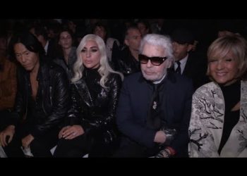 Lady Gaga, Christian Carino, Karl Lagerfeld and more at Celine Fashion Show in Paris