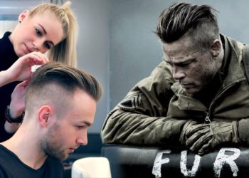 Brad Pitt Hair from FURY – Professional Guide – Men's Undercut