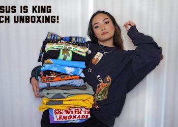 HUGE KANYE WEST 'JESUS IS KING' MERCH UNBOXING HAUL!! + some clips from Sunday Service