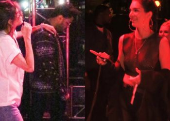 Kendall Jenner laughing at Selena Gomez & The Weeknd at Coachella?