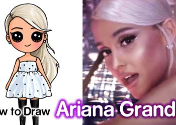 How to Draw Ariana Grande | No More Tears Left To Cry Music Video