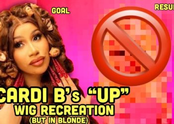 CARDI B's "UP" WIG RECREATION (BUT IN BLONDE)
