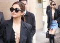Selena Gomez Shows Off In Sexy Outfit For Paris Fashion Week Arrival