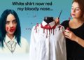 Billie Eilish Bad Guy inspired Dripping Blood shirt /step by step tutorial
