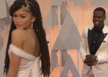 2015 Academy Awards, Kevin Hart and Zendaya on Oscar Red Carpet