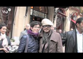 Johnny Depp in Paris – nice bohemian style