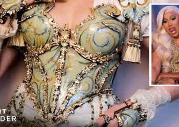 How Cardi B's 'Porcelain' Corset From The 'Up' Music Video Was Made