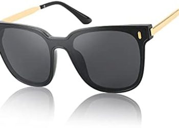 FEISEDY Women Oversized Vintage Square Sunglasses Fashion Shades for Men UV400 B2797