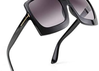 Karsaer Retro Square Round Oversized Women Sunglasses Large Frame Vintage Women Shades K7075