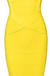 Madam Uniq Women’s Straps Bodycon Bandage Dress Club Celebrity Dresses